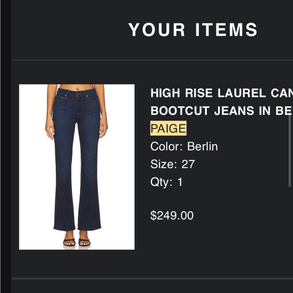 PAIGE High Rise Laurel Canyon Bootcut Jeans - Picture 3 of 3